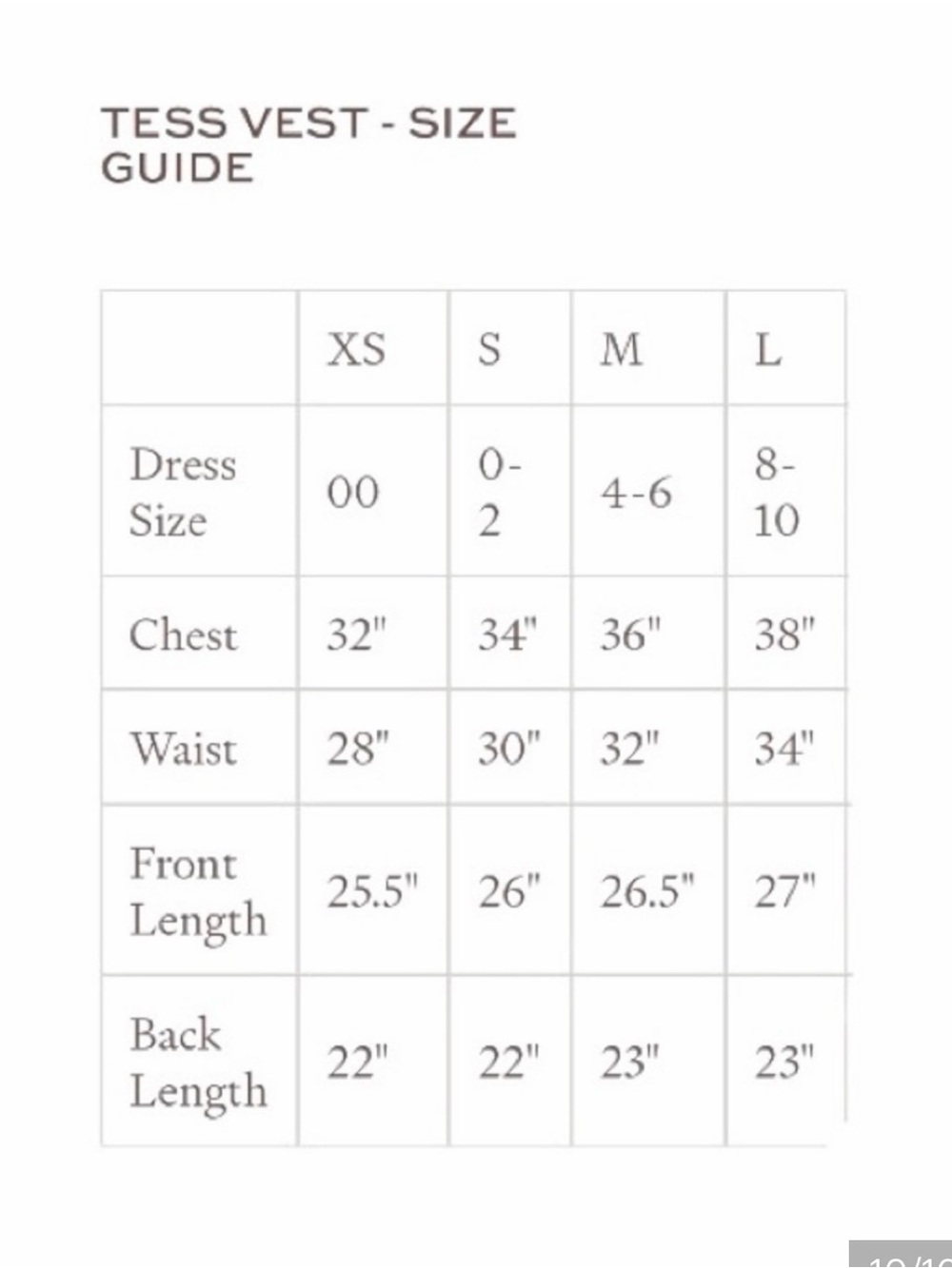 Julia Amory Tess Vest French Rose sz. XS - Picture 5 of 5